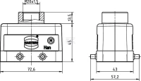 Pokrywa prosta, M20 | poltechparts.pl