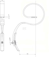Ząb sprężynowy, 45x10x520 mm z redliczką… | poltechparts.pl