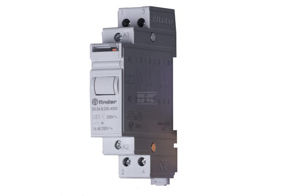Przekaźnik impulsowy modułowy 17.4 mm 2NO 4 sekwencje przełączania 24V AC/AgSnO2