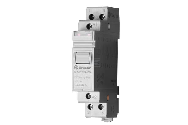 Przekaźnik impulsowy modułowy 17.4 mm 2NO 4 sekwencje przełączania 24V DC/AgSnO2