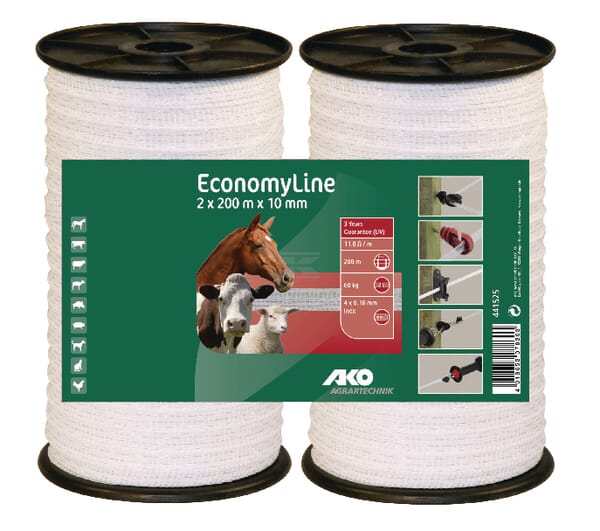 Taśma "Economy Line" 10 mm, dwupak 2 x 200 m