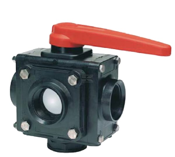 Zawór kulowy 5-drożny gwint wewnętrzny 2" | poltechparts.pl
