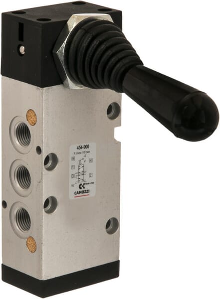 Zawór 5/2-drożny, ręczny dźwigniowy | poltechparts.pl