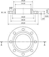 Kołnierz okrągły 4" DIN2566 | poltechparts.pl