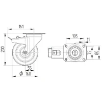 Koła z poliamidu do dużych obciążeń | poltechparts.pl