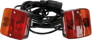 Zestaw lamp tylnych na magnes, przewód 7.5 m