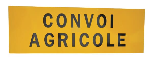 Tabliczka „Convoi agricole”