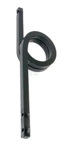 Ząb sprężynowy spiralny, 25x25x670 mm lewy bez redliczki