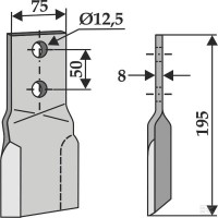 Nożyk kosiarki p. Perfect | poltechparts.pl