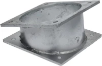 Kolano 17° + dwustronny kołnierz 8" | poltechparts.pl