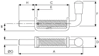Sworzeń sprężynujący cynk 12 mm | poltechparts.pl