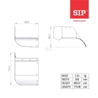 Pokrywa boczna, prawa | poltechparts.pl