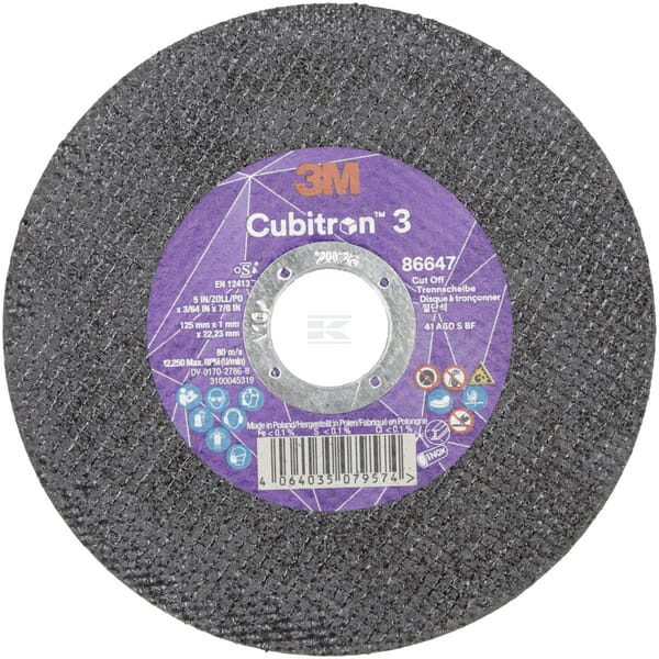 Tarcza do cięcia Cubitron 3 125x1.0 mm 86647