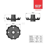 Segment koła zębatego, spawany | poltechparts.pl