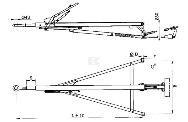 Urządzenie najazdowe BPW, 860 mm
