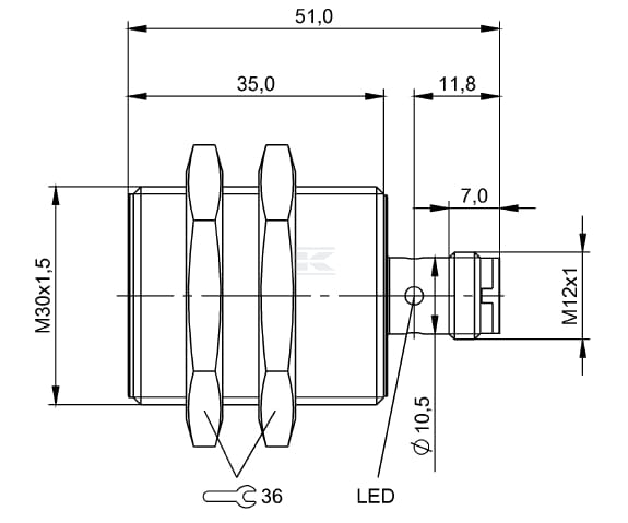 Czujnik indukcyjny zbliżeniowy | poltechparts.pl