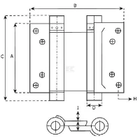 Zawias Bommer 18-25mm ZP | poltechparts.pl