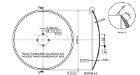 Talerz brony gładki, 460x4 mm | poltechparts.pl