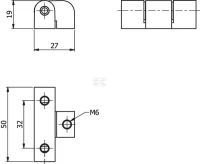 Zawias płaski typ 3 stop cynku | poltechparts.pl