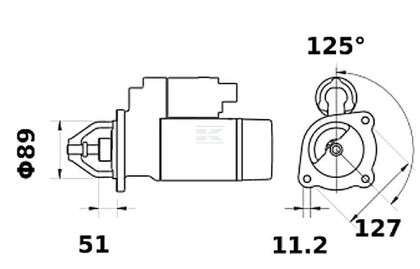 Rozrusznik z reduktorem 12V 4.2kW Z-9 CW… | poltechparts.pl