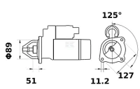 Rozrusznik z reduktorem 12V 4.2kW Z-9 CW… | poltechparts.pl