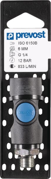 Szybkozłącze bezpieczne gwint zewnętrzny 1/4" BSP