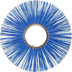 Sczotka pierścieniowa polyester, 600 x 7" / 180 niebieska Ø 2,2 mm
