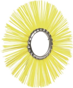Sczotka pierścieniowa polyester, 350 x 3" / 80 żółta Ø 2,2 mm
