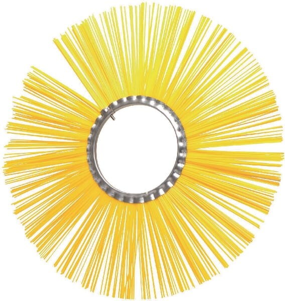 Sczotka pierścieniowa polyester, 600 x 7" / 180 żółta Ø 2,5 mm
