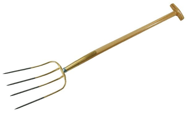 Widły gospodarcze ze skuwką, 4-zębne oprawne T 90 cm