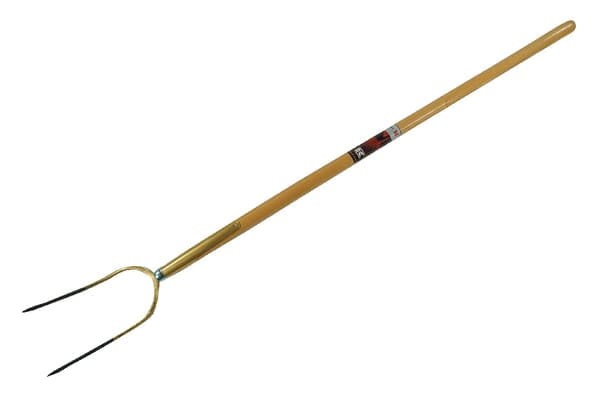 Widły do bel/snopków ze skuwką, 2-zębne oprawne T 100 cm