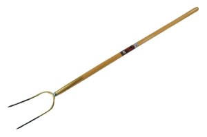 Widły do bel/snopków ze skuwką, 2-zębne oprawne T 100 cm
