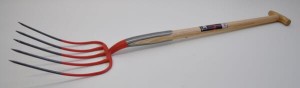 Widły gospodarcze ze skuwką, 5-zębne oprawne T 90 cm