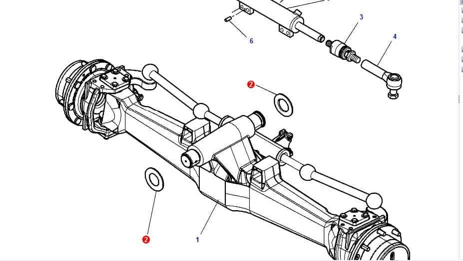 Podkładka zawieszenia przedniej osi 3785074M1 - 3785074M1 - Sklep rolniczy PoltechParts