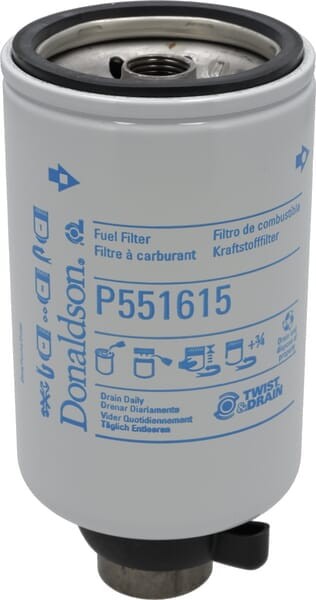 Filtr paliwa z separatorem wody, przykręcany