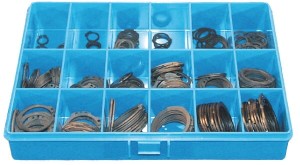 Asortyment pierścieni zewnętrznych 10 - 40 mm Kramp, 325 ele
