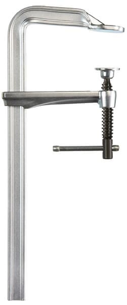 Ścisk śrubowy ślusarski stalowy GZ-K z pokrętłem Bessey, 300x140 mm