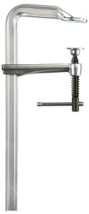Ścisk śrubowy ślusarski stalowy GZ-K z pokrętłem Bessey, 300x140 mm