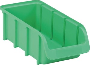 Pojemnik warsztatowy, 100x215x75 mm, zielony polipropylenowy, Linbin no. 2L Hünersdorff