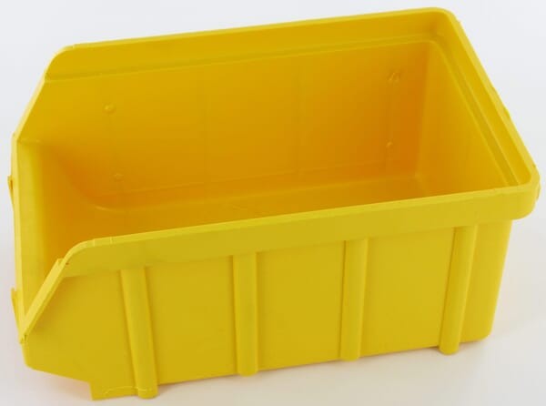 Pojemnik warsztatowy 105x175x75 mm żółty, polistyren typ 54 Metalin