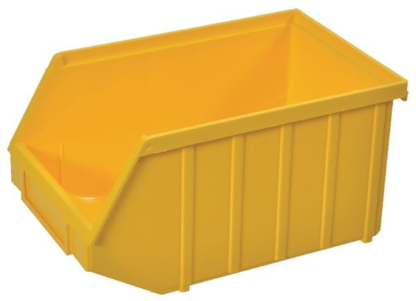 Pojemnik warsztatowy PCW Metalin, typ 53 żółty 240 x 150 x 130 mm