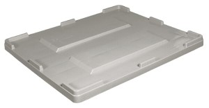 Skrzynia paletowa z tworzywa sztucznego Transoplast, pokrywa
