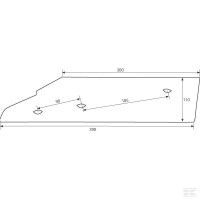 Płóz krótki prawy 278074N - 278074N - Sklep rolniczy PoltechParts
