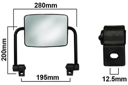 Lusterko ze wspornikiem