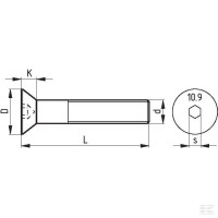 Śruba imbusowa stożkowa 10 x 30 10.9 7991… | poltechparts.pl