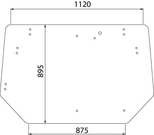 Szyba tylna, górna