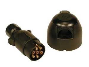 Wtyczka i gniazdo, 7-stykowa plastikowa