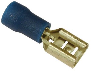 Końcówka przewodu płaska nasadkowa, żeńska, niebieska 1.5-2.5mm² 6.4x0.8 mm 50 szt. Vapormatic