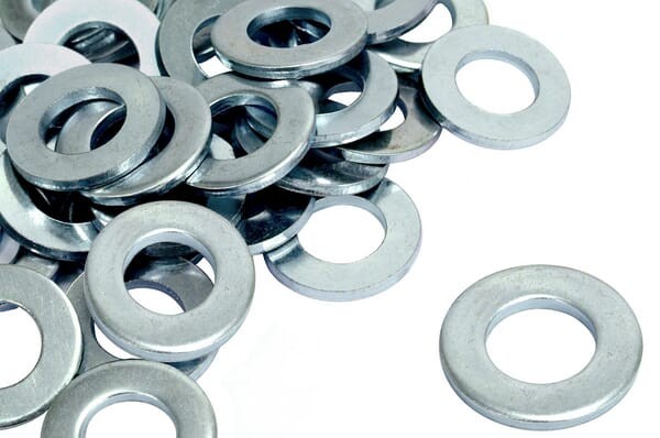 Zestaw płaskich podkładek metrycznych