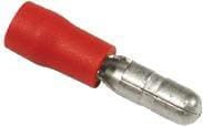 Końcówka przewodu tulejkowa, wtyczka męska, czerwona, 0.5-1 mm² Ø 4 mm 50 szt. Vapormatic